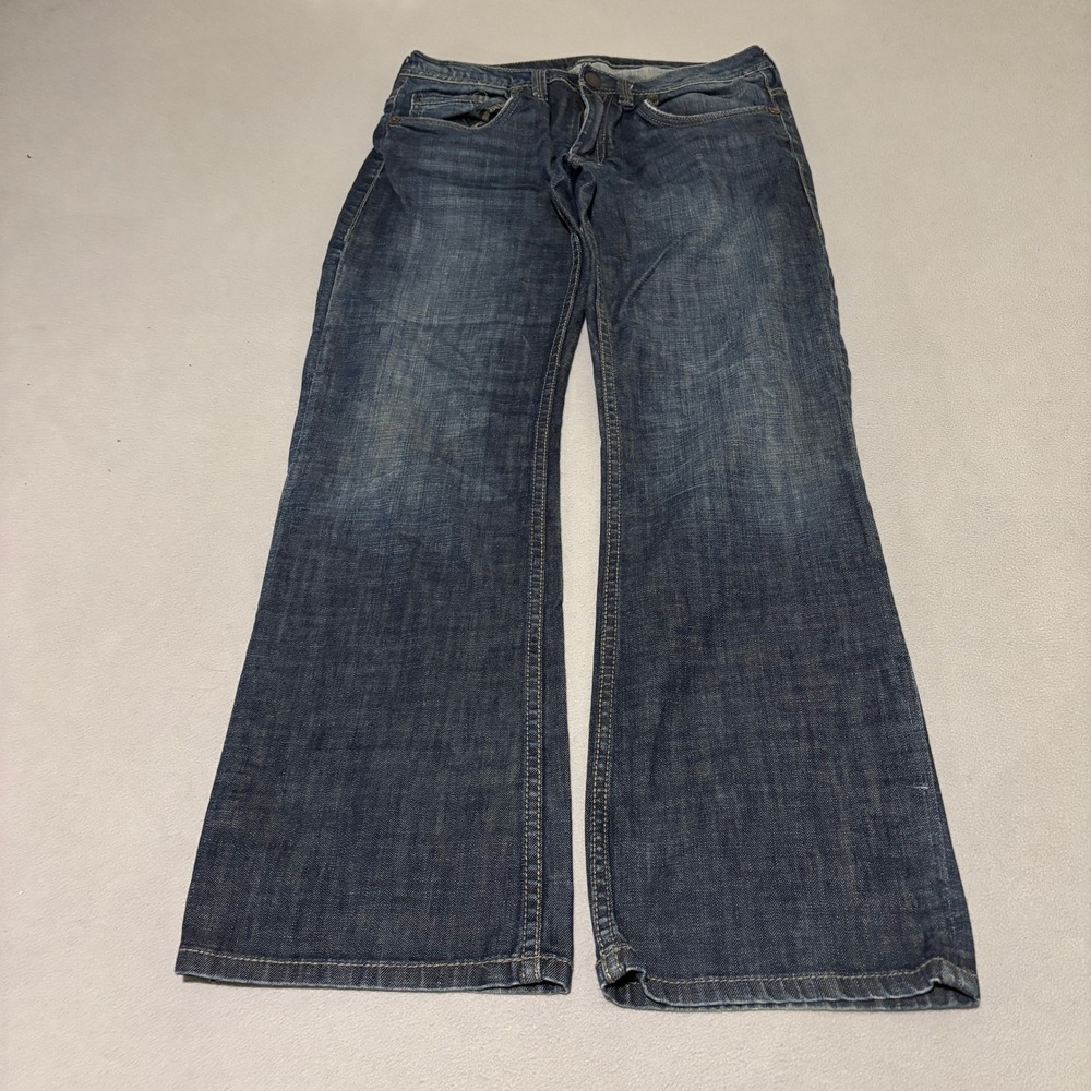 Five Four Travis Mens Relaxed Bootcut Jeans 34x31 Dark Wash Denim Classic